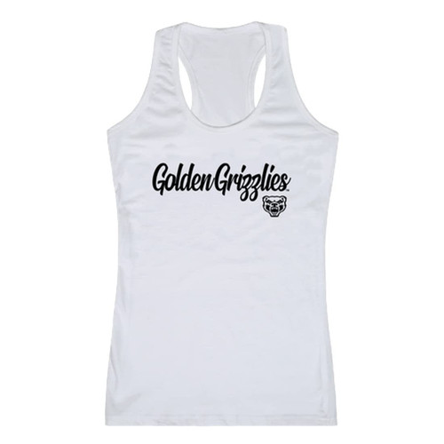 Oakland University Golden Grizzlies Women's Script Tank Top Tee T-Shirt - White, Small