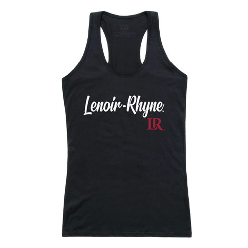 W Republic Lenoir-Rhyne University Bears Women's Script Tank Top Tee T-Shirt - Black, Medium