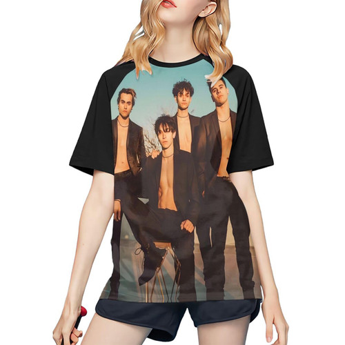 Dobre Music Brothers T Shirts Womens Short Sleeve Baseball Shirt Causal Cotton Comfort Crew Neck Graphic 80s 90s Tee Tshirts for Women Youth Teen Girls Summer Tops Black