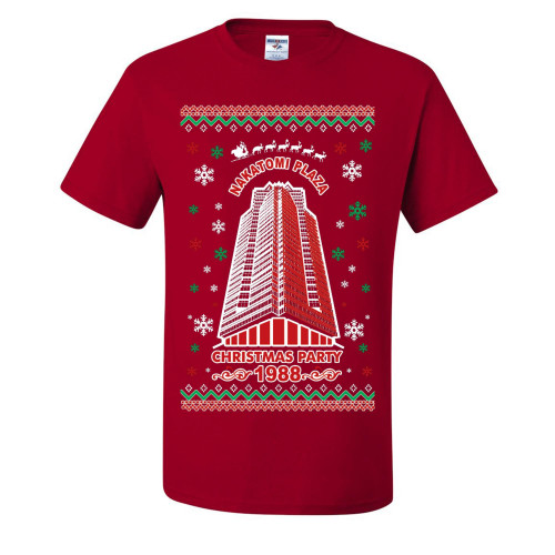 Nakatomi Red Plaza Christmas Party 1988 Ugly Christmas T-Shirts Collection 1, Red, 3XL Nakatomi Red Plaza Christmas Party 1988 Ugly Christmas T-Shirts Collection 1, Red, 3XL