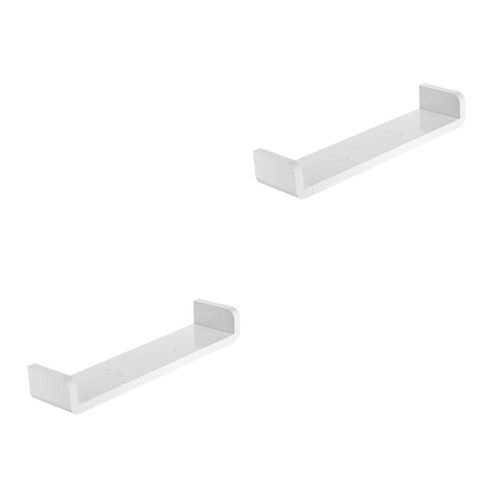 Alipis 2pcs Racks for Kitchen Storage Kitchen Storage Shelf Rack Storage Shelves Plastic Wall Mounted Shelves for Storage Wall Display Shelf Storage Racks Bathroom Organizer Shelf Soap