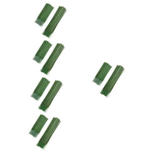 Garneck 500 Pcs Flower stem Wire Floral Bouquet Holder Flower Arranging Tool Florist Wire Gauge Bouquets Wrapping Wire Flower Arrangement Sticks Flower Arrangement Tool Wedding Set Plastic
