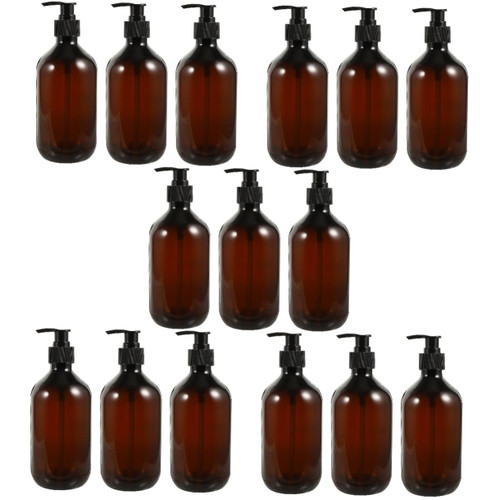 15 pcs Dispensing Lotion Bottle Shampoo and Conditioner Dispenser Travel Shampoo Bottles Lotion Container Travel Pump Bottle Hand soap Dispenser Lotion Pump Bottle The pet Body