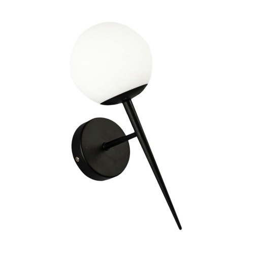 Angoily 1Pc Wall lamp LED Light Fixture Black Light Fixture Retro Decor Wall Sconce Fixture Farmhouse Wall Mount Sconce Corridor Lamp Bedside Lamp Household Lamp Modern Lamp Spherical Iron