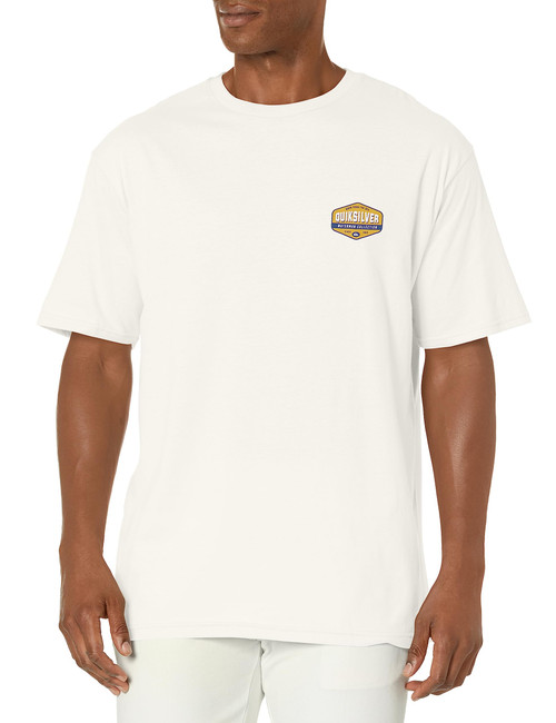 Quiksilver Men's Morning Session Tee Shirt, Snow White 233