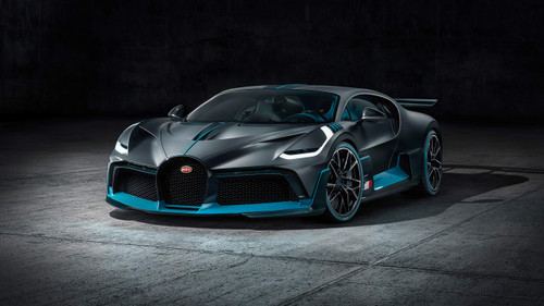 Iconic Arts Laminated 42x24 Poster: Bugatti divo 2019 4k 2 HD