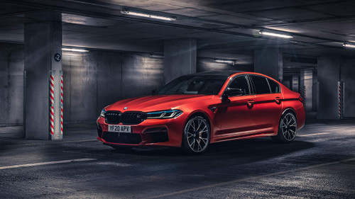 Iconic Arts Laminated 42x24 Poster: BMW m5 Competition 2020 4k 5k hd Cars HD