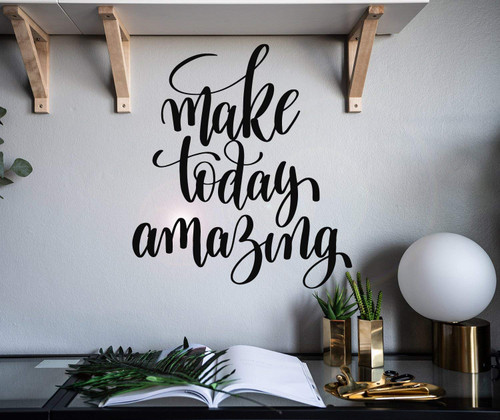 Vinyl Wall Decal Phrase Make Today Amazing Motivation Interior Words Stickers Mural gz001 Vinyl Wall Decal Phrase Make Today Amazing Motivation Interior Words Stickers Mural gz001