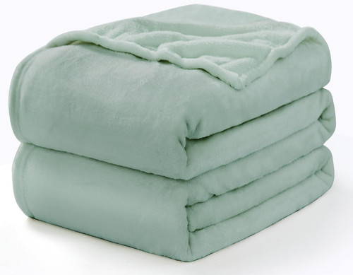 CozyLux Fleece King Size Blanket for Bed Sage Green - 300GSM Soft Lightweight Cozy Plush Fuzzy Microfiber Flannel Blankets for Travel Camping Chair and Sofa, 108x90 inches CozyLux Fleece King Size Blanket for Bed Sage Green - 300GSM Soft Lightweight Cozy Plush Fuzzy Microfiber Flannel Blankets for Travel Camping Chair and Sofa, 108x90 inches