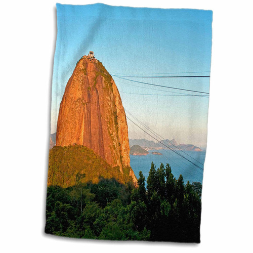 3dRose Brazil, Rio De Janeiro, Sugar Loaf Mountain Cable car - SA04 MGL0002... - Towels (twl-85762-1)