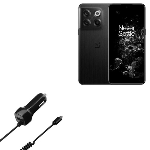 BoxWave Car Charger Compatible with OnePlus 10T 5G - Car Charger Plus, Car Charger Extra USB Port with Integrated Cable - Black BoxWave Car Charger Compatible with OnePlus 10T 5G - Car Charger Plus, Car Charger Extra USB Port with Integrated Cable - Black