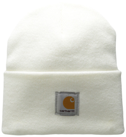 Carhartt Men's Knit Cuffed Beanie (Closeout), White, One Size