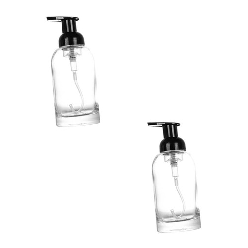 Cabilock 2pcs Glass soap Dispenser Lotion Pump Bottle Pump Dispenser Bottle Glass Pump Bottle soap Pump Bottle Glass Bottles with Pump soap Lotion Bottle Plastic Push Type Bottled