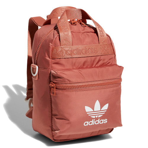 adidas Originals Micro Backpack Small Mini Travel Bag, Magic Earth Red/White, One Size