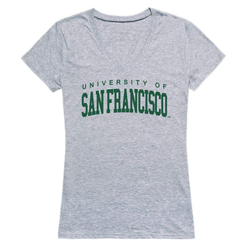 USFCA University of San Francisco Game Day Women's Tee T-Shirt Heather Grey Medium