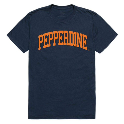 Pepperdine University Waves College Tee T-Shirt Navy Medium