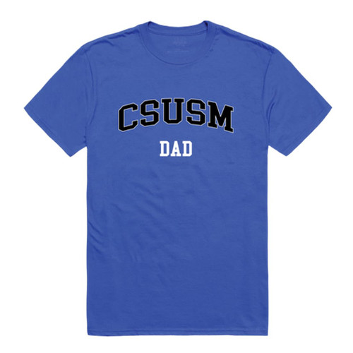 California State University San Marcos Cougars Dad Tee T-Shirt - Royal, Large