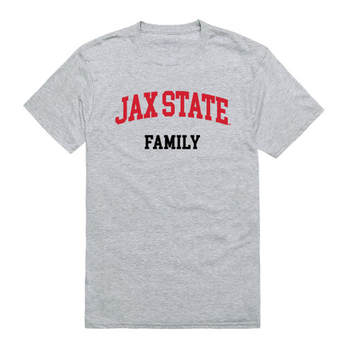 Jacksonville State University Family Tee T-Shirt - Heather Grey, Medium