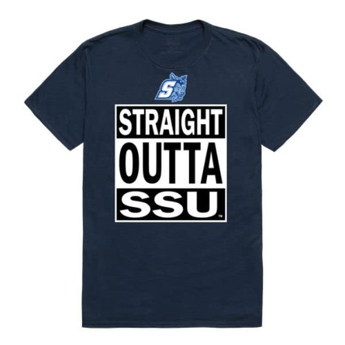 Sonoma State Seawolves Straight Outta Tee T-Shirt - Navy, Large