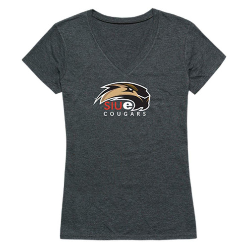 SIUE Southern Illinois University Edwardsville Cougars Womens Cinder T-Shirt Heather Charcoal Small