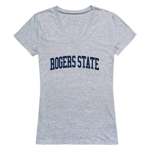 Rogers State University Hillcats Womens Game Day T-Shirt Tee - Heather Grey, Large