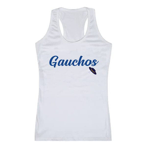 W Republic University of California, Santa Barbara Women's Script Tank Top Tee T-Shirt - White, X-Large W Republic University of California, Santa Barbara Women's Script Tank Top Tee T-Shirt - White, X-Large