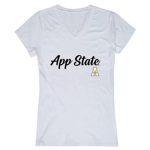 W Republic Appalachian State University Women's Script Tee T-Shirt - White, Medium W Republic Appalachian State University Women's Script Tee T-Shirt - White, Medium