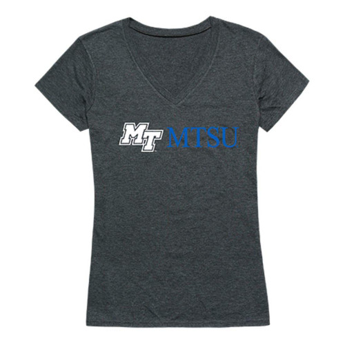 MTSU Middle Tennessee State University Blue Raiders Womens Institutional Tee T-Shirt Heather Charcoal Medium