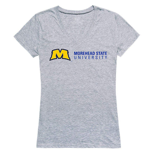 Morehead State University Eagles NCAA Women's Seal Tee T-Shirt Heather Grey Large