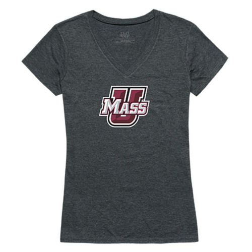University of Massachusetts Amherst Minuteman NCAA Women's Cinder Tee T-Shirt Heather Charcoal Medium