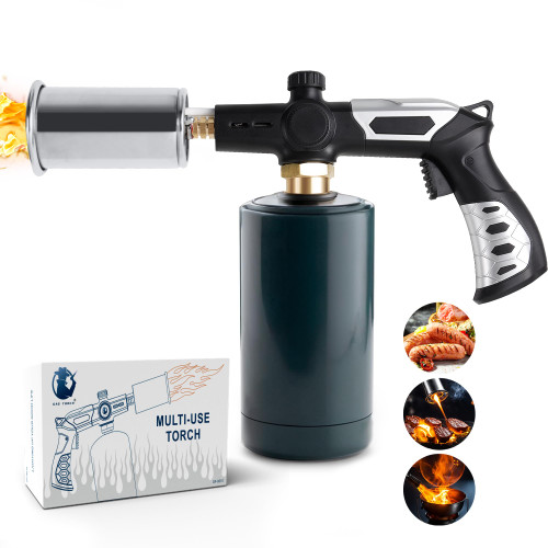 Amor En Casa Powerful Cooking Propane Torch, Charcoal Torch Lighter, Grill Flame Thrower for Sous Vide Charcoal Torch Lighter BBQ Searing Steak,Creme Brulee,Christmas Gifts - Propane Tank Not Included