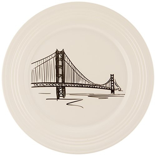 Lenox Tin Can Alley San Francisco Accent Plate, 9-Inch