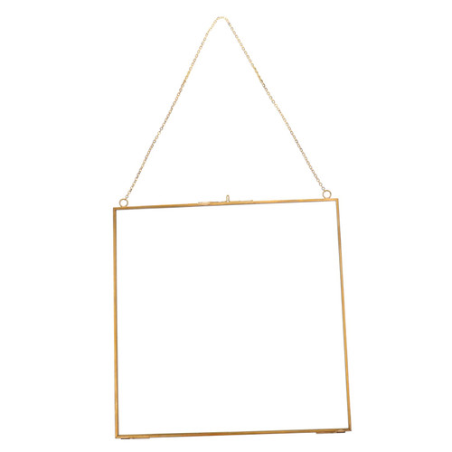 IMIKEYA 1pc Transparent Frame Artwork Display Frame Specimen Floating Frame Hanging Picture Frame Wall Photo Frame Pressed Flower Frame Specimen Display Frame Glass Baby Clamp Frame Plant