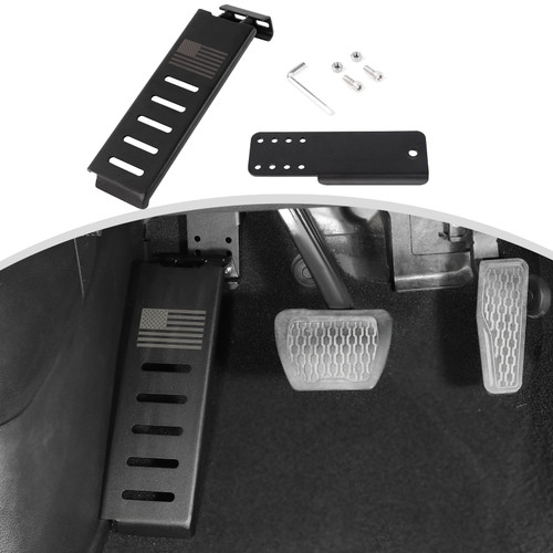 CheroCar Dead Pedal Left Side Foot Rest Kick Panel Compatible with Jeep Wrangler JL/Gladiator JT 2018 2019 2020 2021 2022 2023