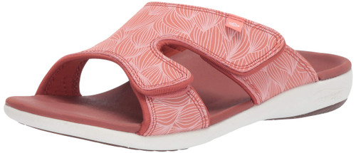 Spenco Women's Kholo Wave Sandal, Terra Cotta, 7 Wide US