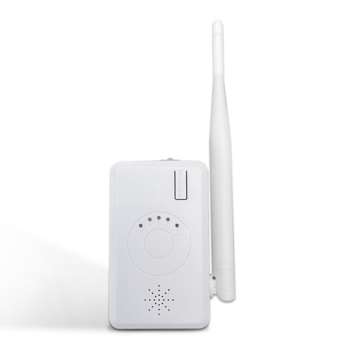 (OOSSXX WiFi Range Extender) Wi-Fi Booster/Wi-Fi Repeater, with LAN Connection, Suitable for Security Camera Systems, NVR, IP Cameras, Versatile and Universal Use, Power Supply Included