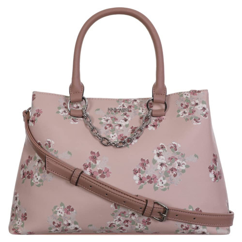 NINE WEST Judilee Satchel Buff Floral One Size