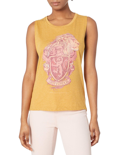 Harry Potter Women's Gryffindor House Crest T-Shirt, Golden, X-Small