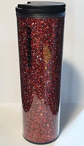 Starbucks Acrylic Tumbler Holiday Red Glitter 16oz