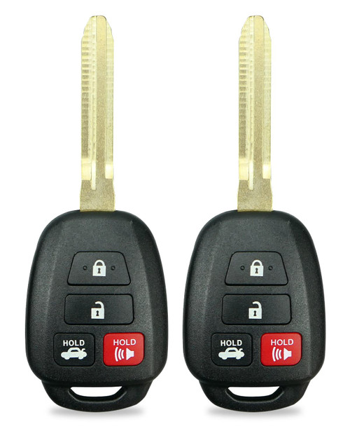 2PCS Car Key Fob Replacement Keyless Entry Remote Control Fits for Toyota Corolla 2014 2015 2016 2017 2018 2019/Camry 2014-2017/Tacoma 2016-2018 for Vehicles That Use HYQ12BDM, HYQ12BEL with H Chip