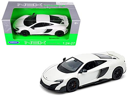 McLaren 675LT Coupe White 1/24-1/27 Diecast Model Car by Welly 24089W