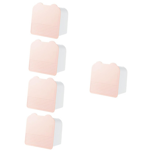 STOBAZA 5pcs Wall-Mounted Draining Soap Bathroom Canisters Bar Soap Rack Soap Organizer Draining Soap Dish Hidden Drawer Cotton Swab Holder Cotton Swab Dispenser Make up Sink