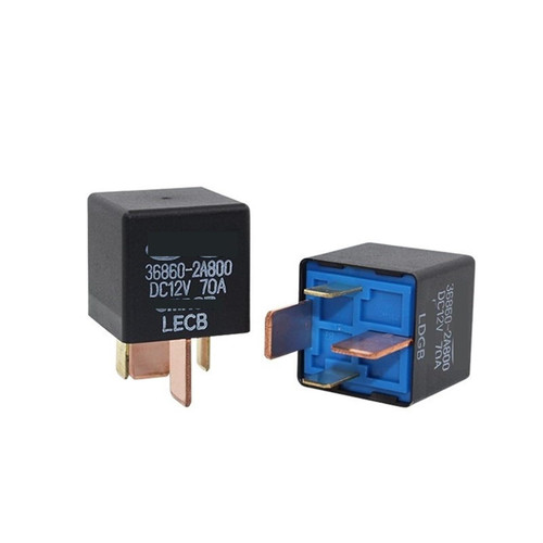 LAHTI 4pin 5pin Starting Relay 12v 70A/30A Automotive Relay Low-high Beam Fan Air-Conditioning Car Relays 1Pcs (Size : F 4pin)