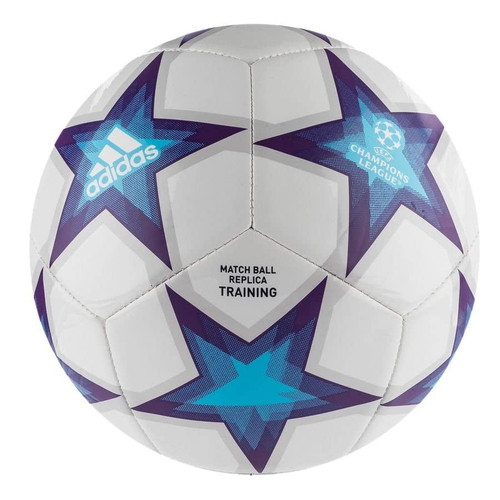 Unisex-Adult UCL Club Ball White/Pantone/Bright Cyan 5