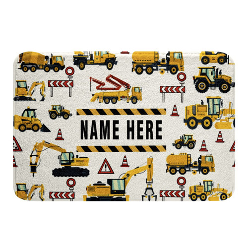Construction Bathroom Rugs Custom Name Equipment Trucks Excavators Bath Rugs Non Slip Girls Machinery Cars Tractors Bath Mats for Bathroom Construction Vehicle Doormats Area Rug Carpet Bedroom 20"x32" Construction Bathroom Rugs Custom Name Equipment Trucks Excavators Bath Rugs Non Slip Girls Machinery Cars Tractors Bath Mats for Bathroom Construction Vehicle Doormats Area Rug Carpet Bedroom 20"x32"