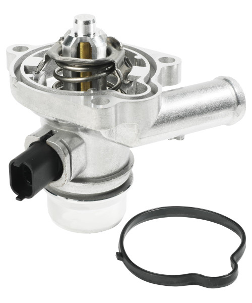 RACOONA Thermostat Housing Assembly,Aluminium Coolant Thermostat Housing Assembly with O-Ring,Car Accessories Engine Coolant Thermostat Housing Assembly,Replace OEM 25200455 55565336 902-808