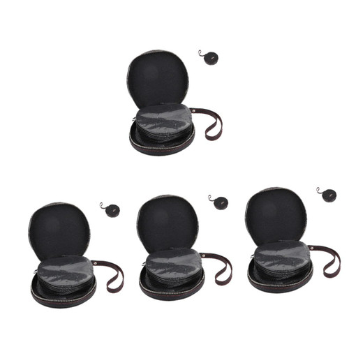 Veemoon 4pcs The Cars CD Pouch Wallet Media Case Zipper case disc case Holder DVD Storage Case CD case CD Carrying case Car CD Bag DVD Organizer Storage Box Booklet Leather Portable Travel