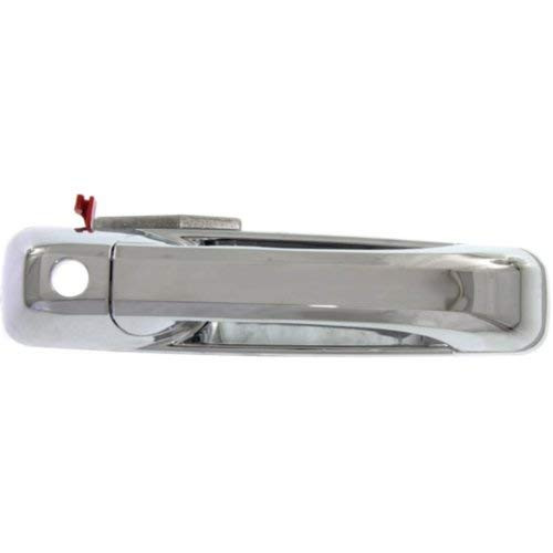 Evan Fischer Exterior Door Handle Compatible with RAM Full Size Pickup 09-16 Front RH Outside All Chrome w/Keyhole