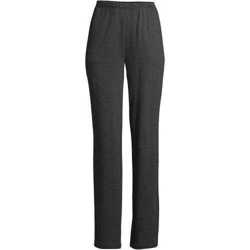 Lands' End Women s Sport Knit Pants Dark Charcoal Heather Petite Medium