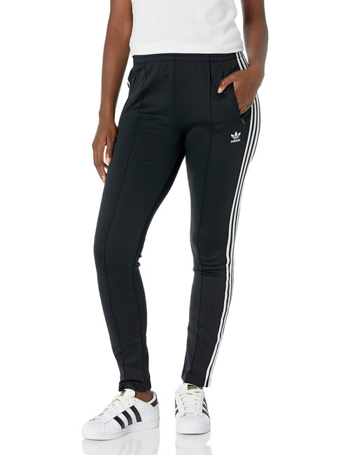 adidas Originals womens SST Track Pants Primeblue Black/White 3X adidas Originals womens SST Track Pants Primeblue Black/White 3X